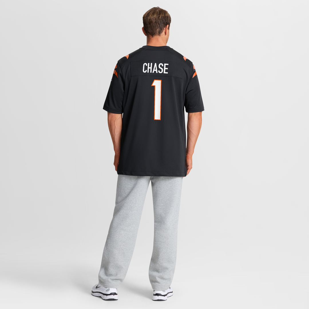Ja'Marr Chase Cincinnati Bengals Nike Game Jersey - Black Official NFL Team Apparel Football Fan Gear
