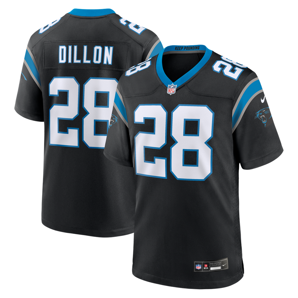 AJ Dillon Carolina Panthers Nike Team Game Jersey - Black Official NFL Team Apparel Football Fan Gear