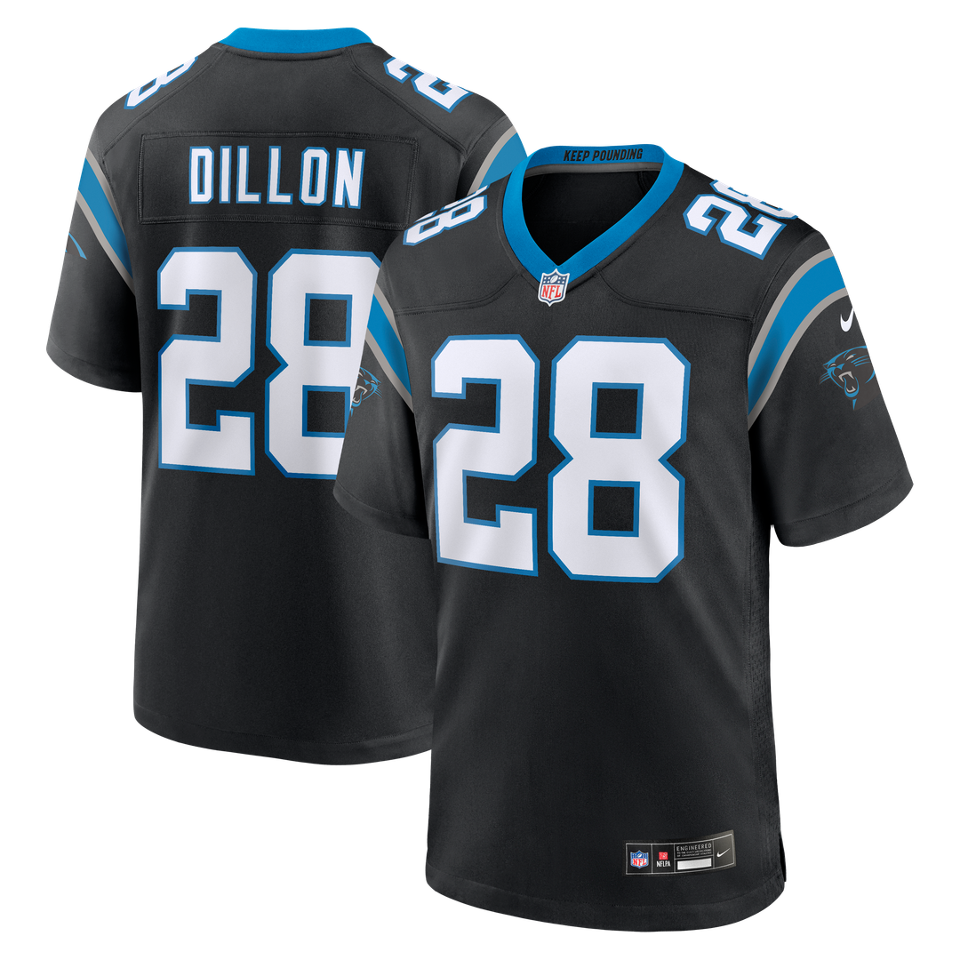 AJ Dillon Carolina Panthers Nike Team Game Jersey - Black Official NFL Team Apparel Football Fan Gear