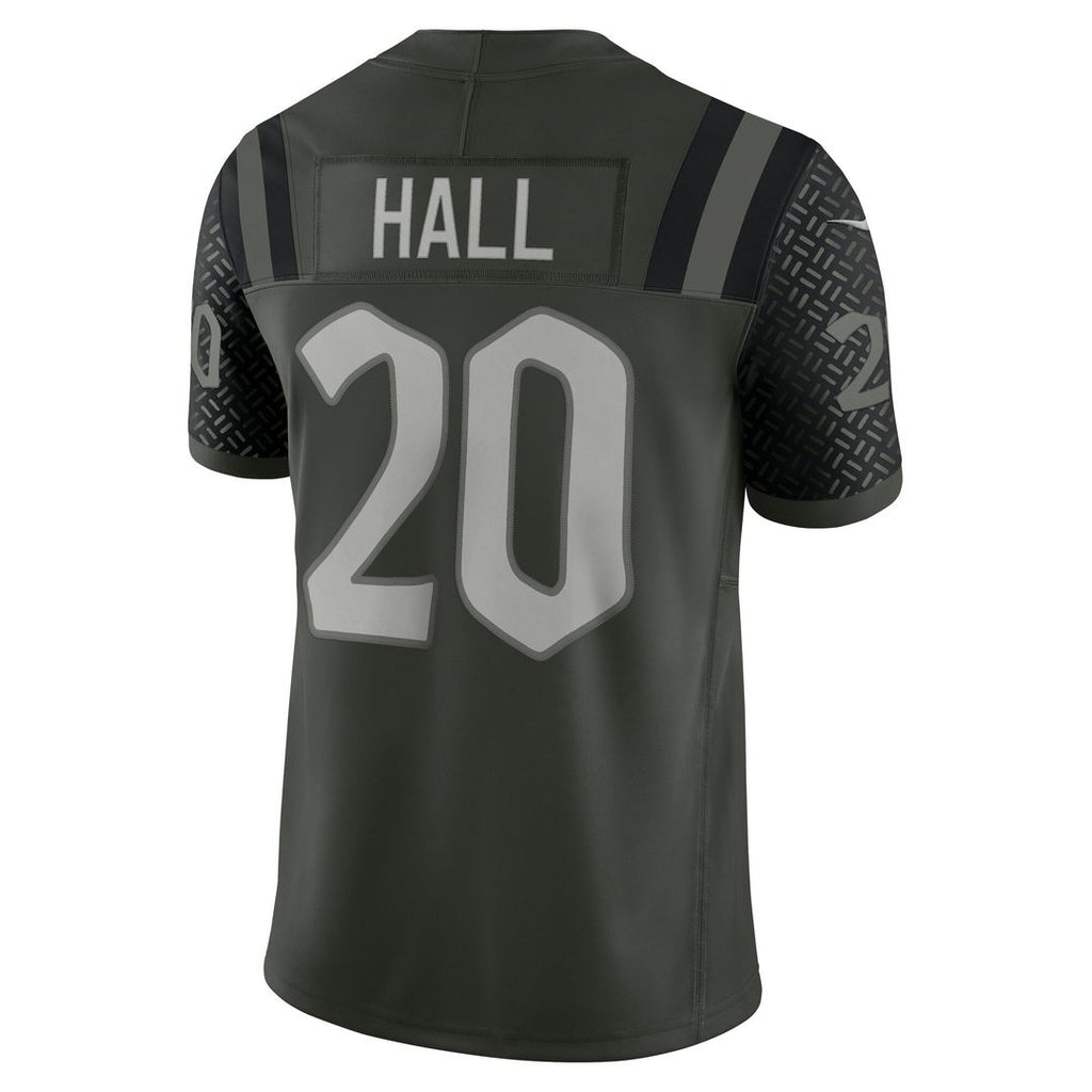 Breece Hall New York Jets Nike 2025 Rivalries Collection Stitched Limited Jersey - Gotham Green Official NFL Team Apparel Football Fan Gear