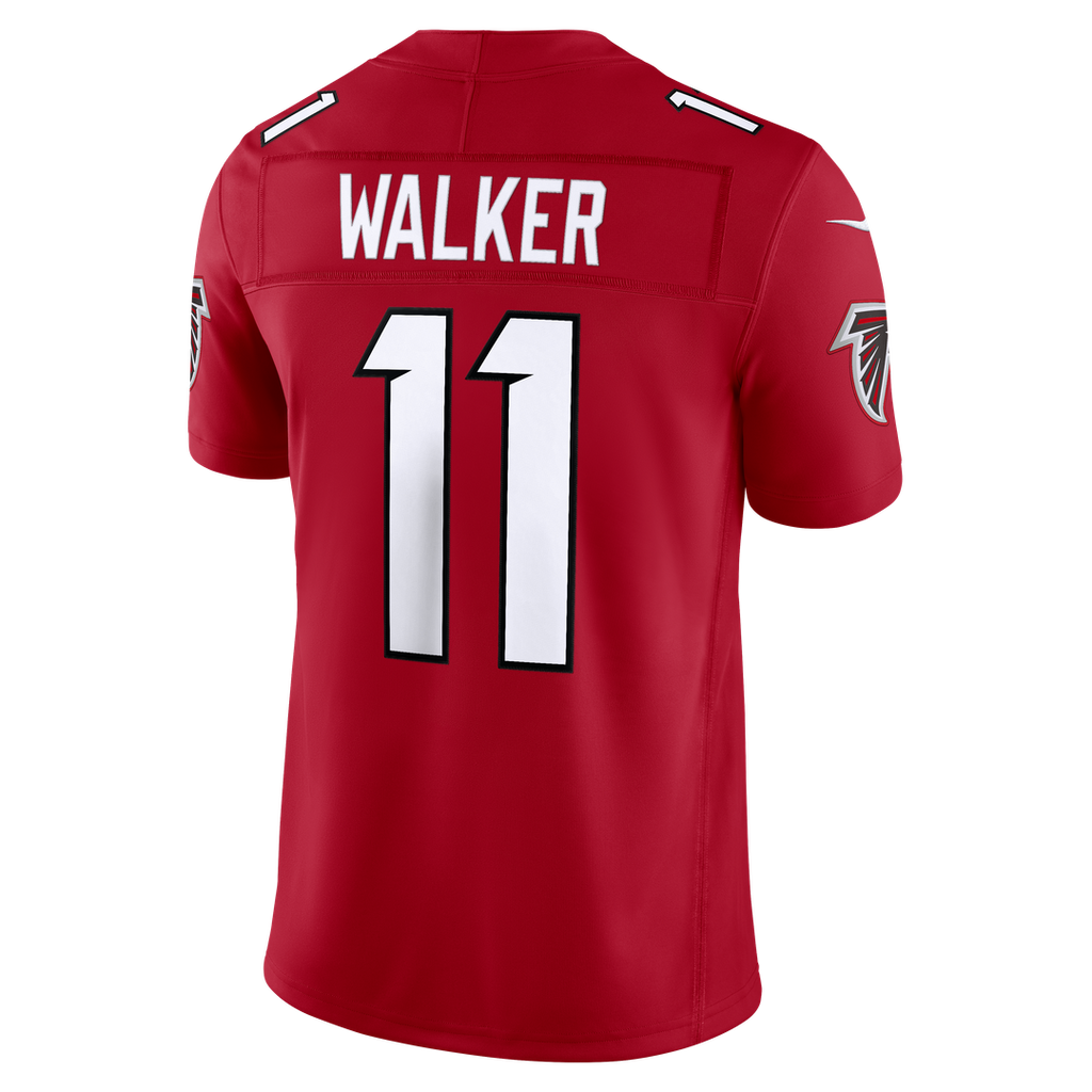Jalon Walker Atlanta Falcons Nike Vapor F.U.S.E. Stitched Limited Jersey - White Official NFL Team Apparel Football Fan Gear