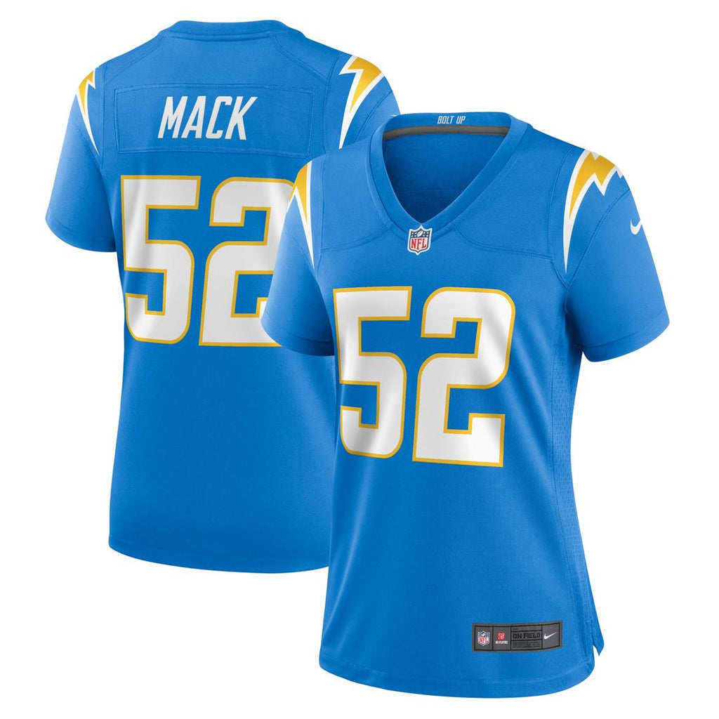 Khalil Mack Los Angeles Chargers Nike Women's Player Jersey - Powder Blue Official NFL Team Apparel Football Fan Gear