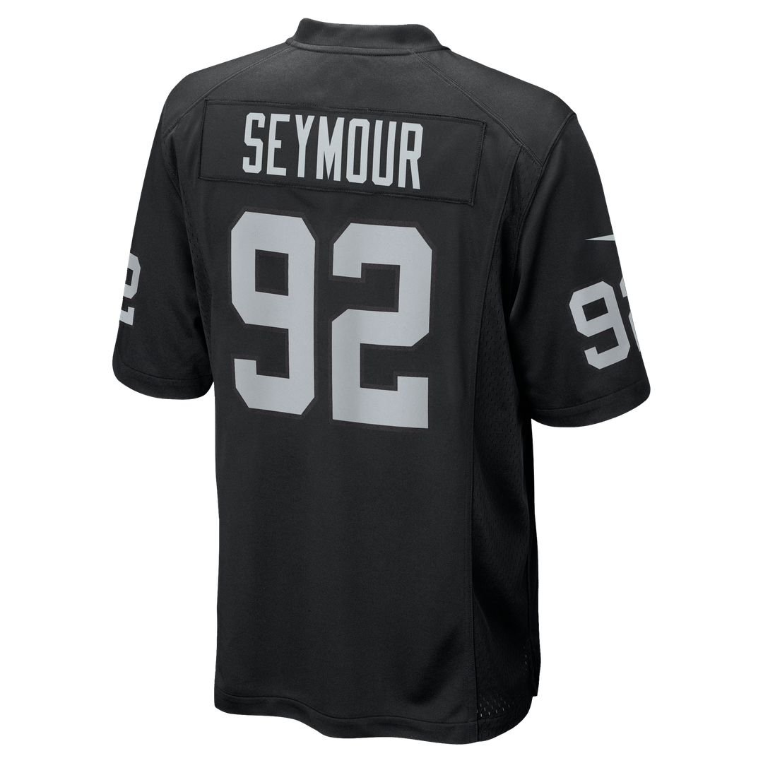 Richard Seymour Las Vegas Raiders Nike Retired Player Game Jersey - Black Official NFL Team Apparel Football Fan Gear