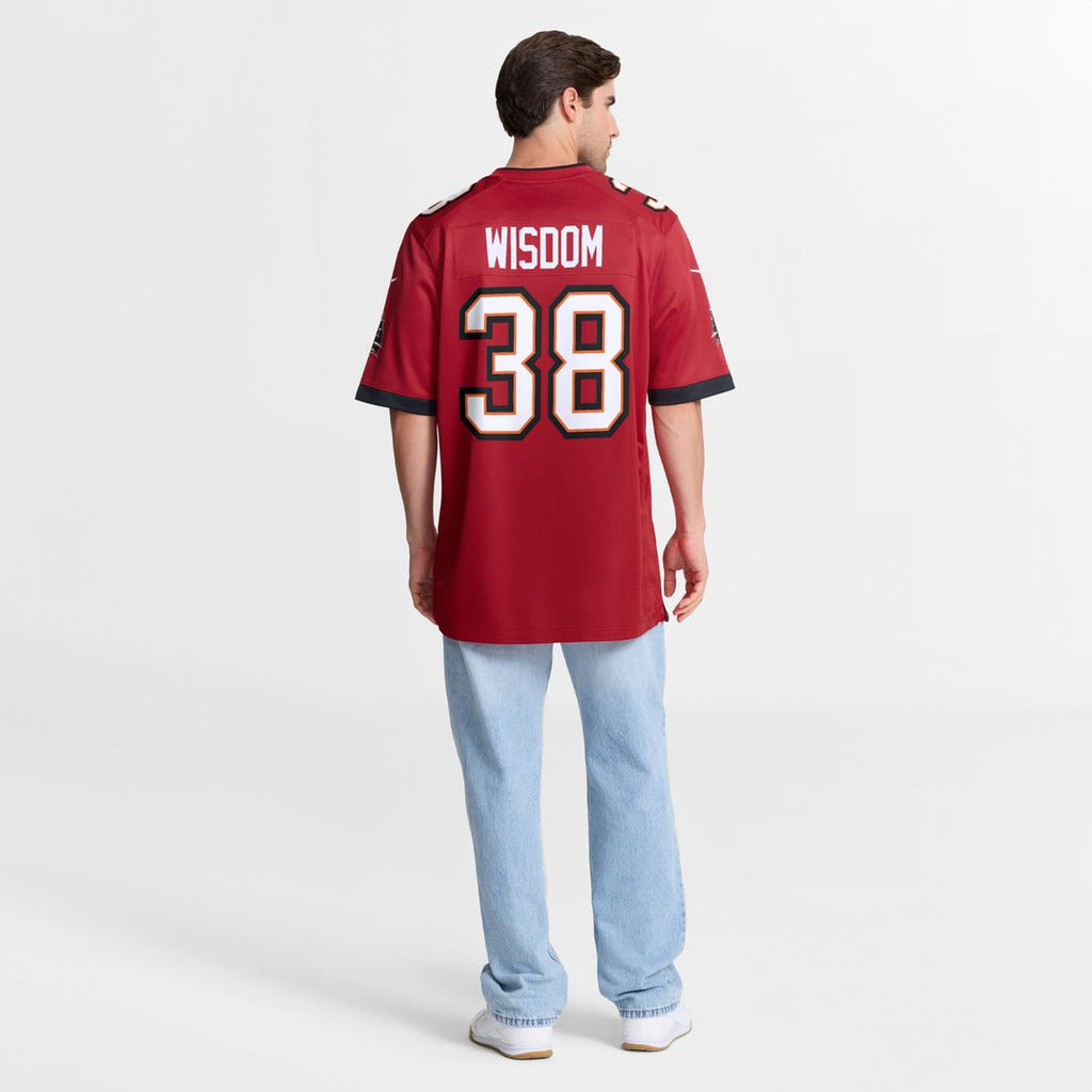 Rashad Wisdom Tampa Bay Buccaneers Nike Team Game Jersey - Red Official NFL Team Apparel Football Fan Gear
