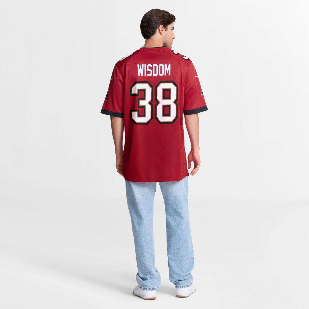 Rashad Wisdom Tampa Bay Buccaneers Nike Team Game Jersey - Red Official NFL Team Apparel Football Fan Gear