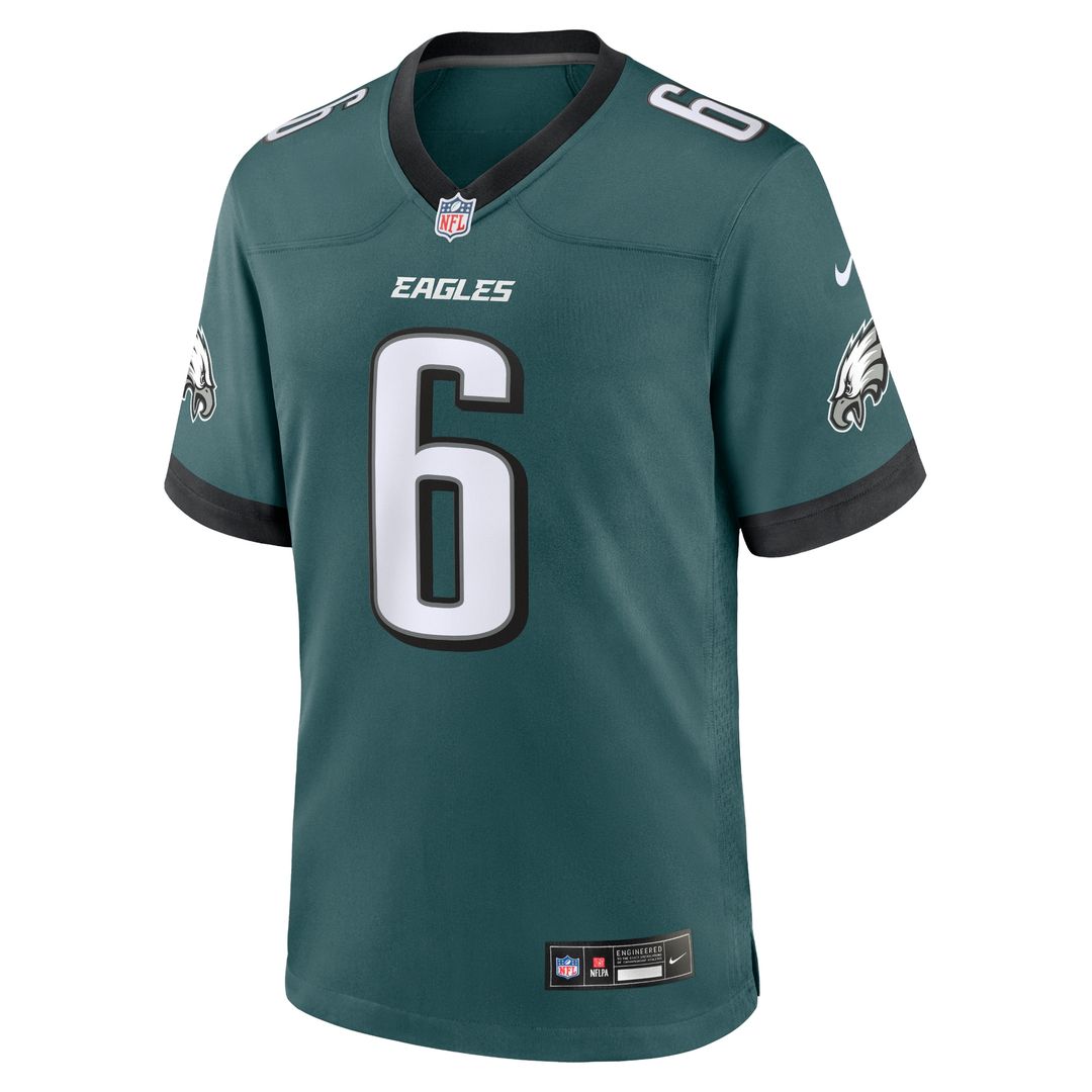 DeVonta Smith Philadelphia Eagles Nike Team Game Jersey - Midnight Green Official NFL Team Apparel Football Fan Gear