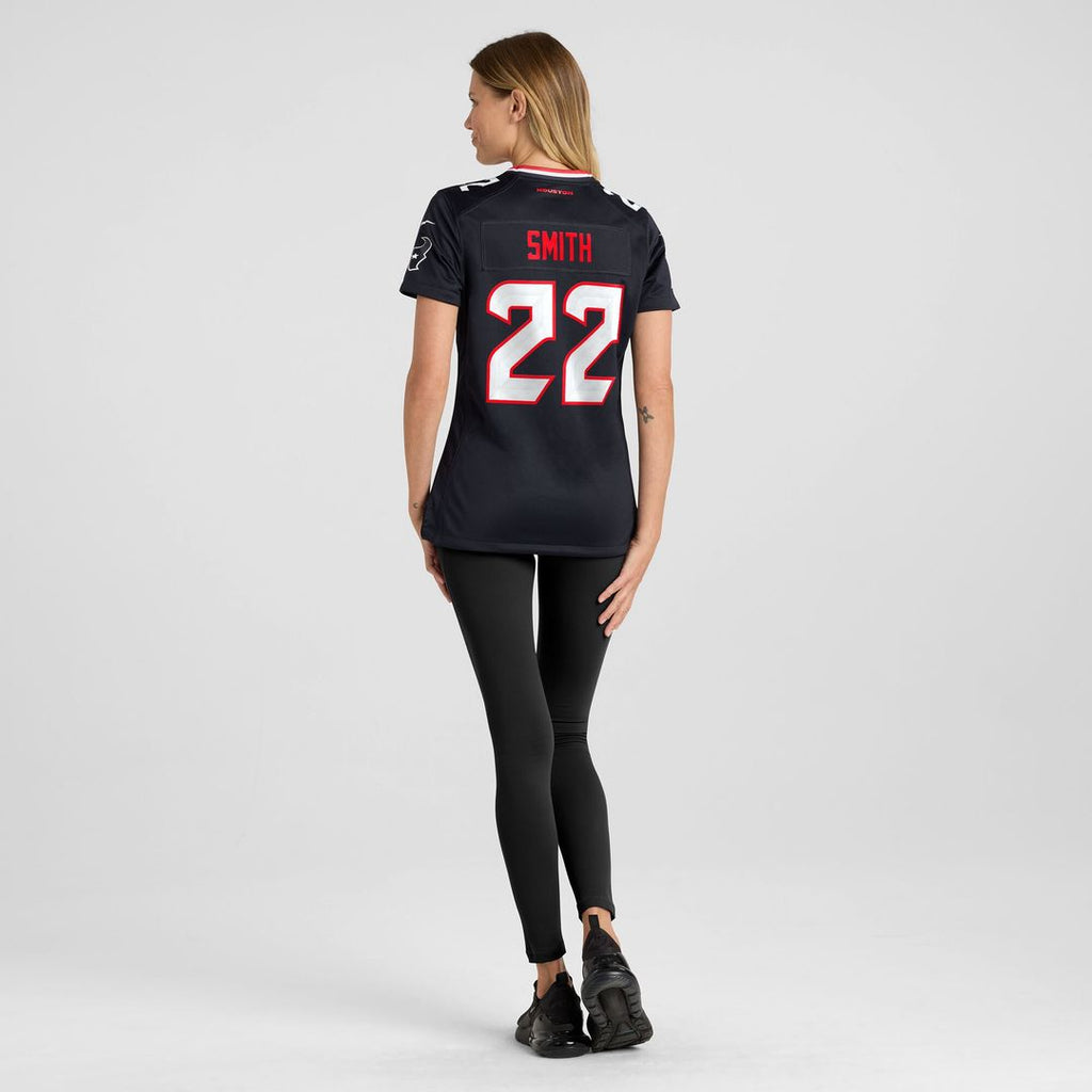 Jaylin Smith Houston Texans Nike Women's Team Game Jersey - Navy Official NFL Team Apparel Football Fan Gear