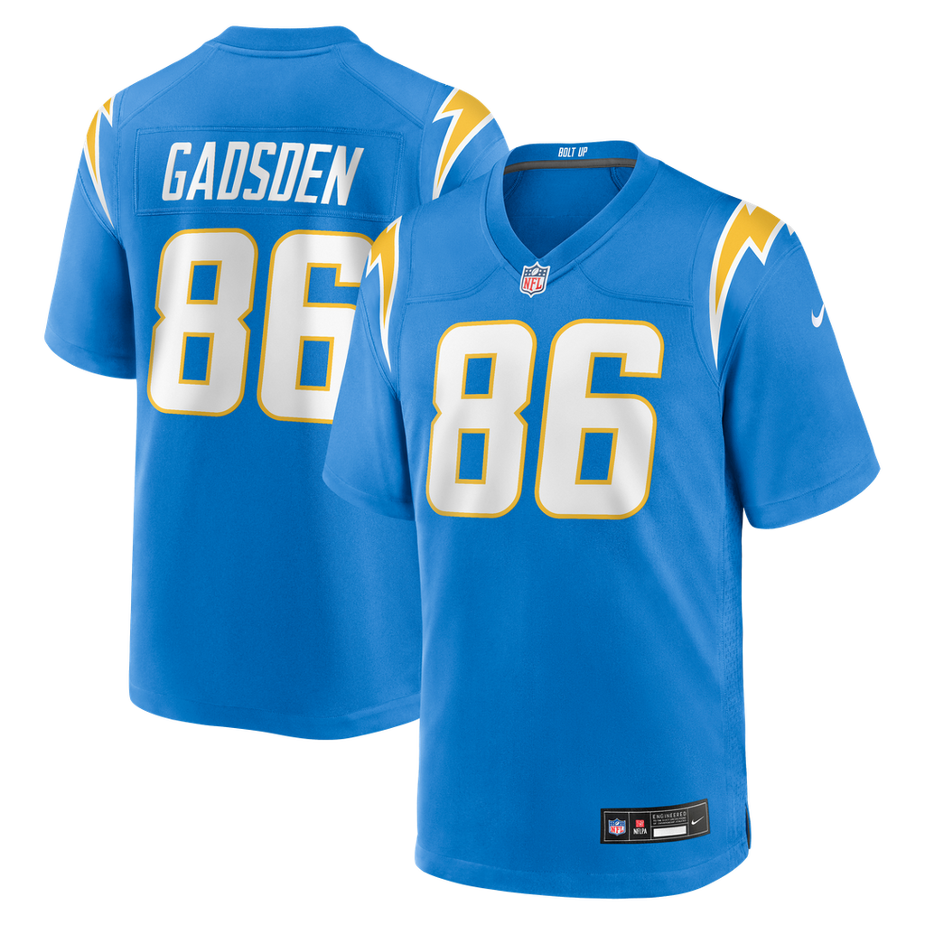 Oronde Gadsden Los Angeles Chargers Nike Team Game Jersey - Powder Blue Official NFL Team Apparel Football Fan Gear