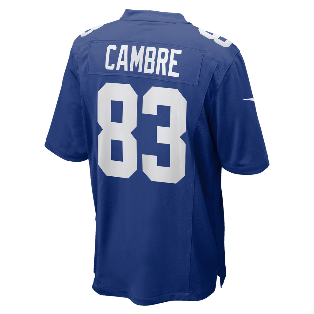 Dalen Cambre New York Giants Nike Team Game Jersey - Royal Official NFL Team Apparel Football Fan Gear