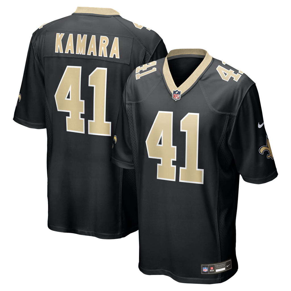 Alvin Kamara New Orleans Saints Nike Game Jersey - Black Official NFL Team Apparel Football Fan Gear