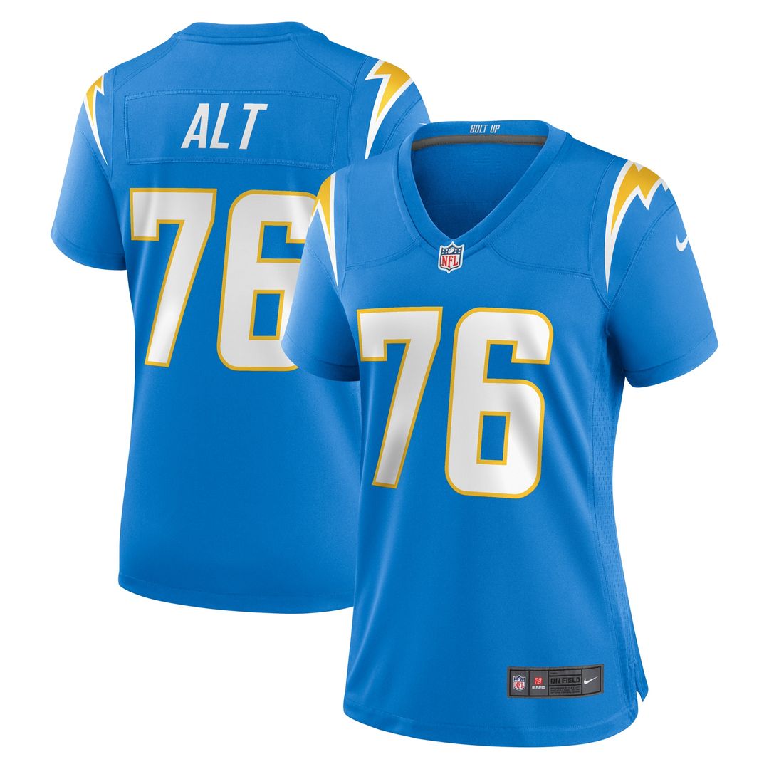 Joe Alt Los Angeles Chargers Nike Women's 2024 NFL Draft First Round Pick Player Game Jersey - Powder Blue Official NFL Team Apparel Football Fan Gear