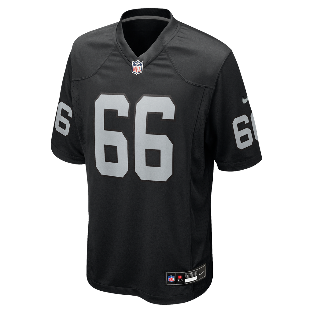 Dylan Parham Las Vegas Raiders Nike Game Player Jersey - Black Official NFL Team Apparel Football Fan Gear