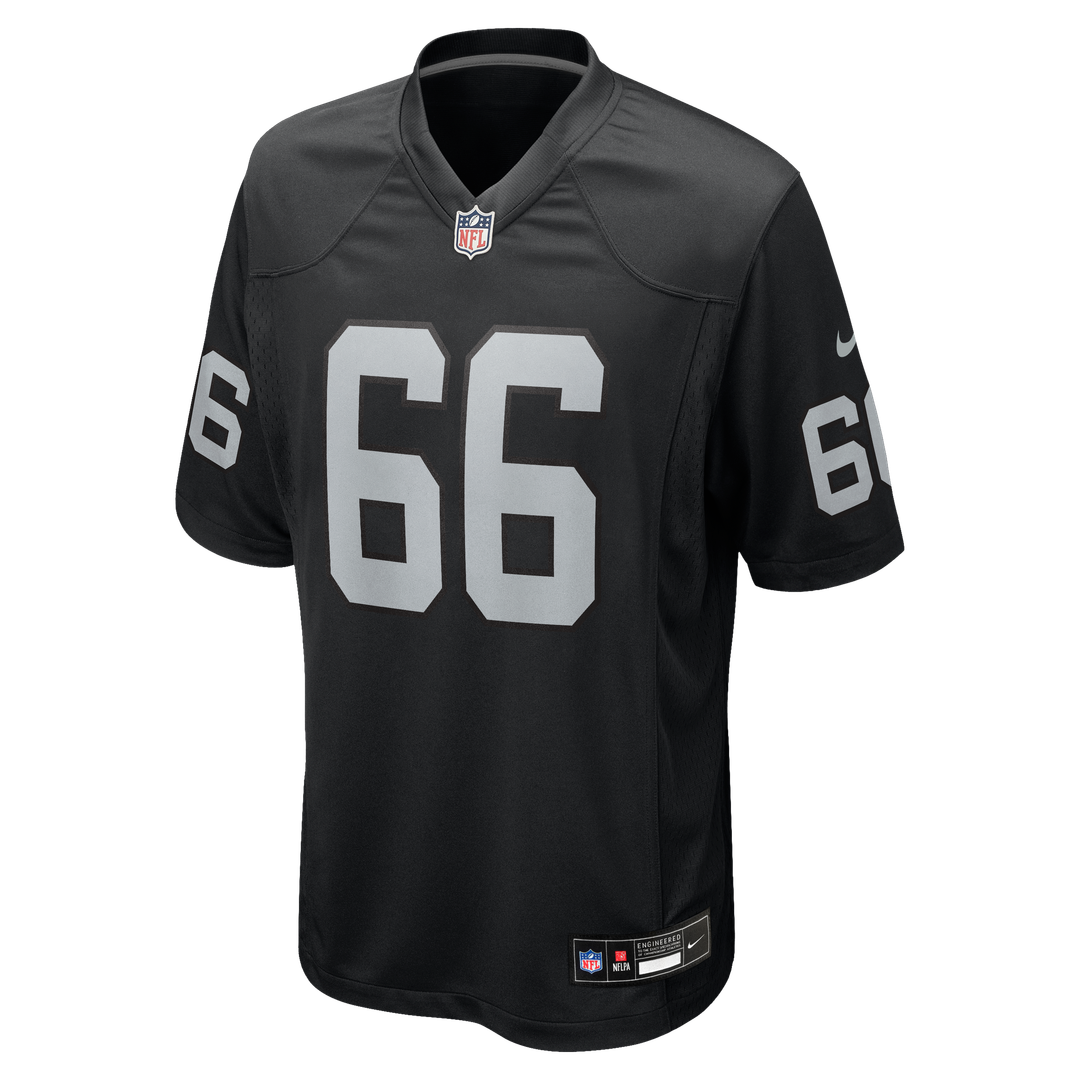 Dylan Parham Las Vegas Raiders Nike Game Player Jersey - Black Official NFL Team Apparel Football Fan Gear