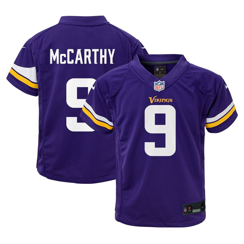 J.J. McCarthy Minnesota Vikings Nike Preschool Player Game Jersey - Purple Official NFL Team Apparel Football Fan Gear