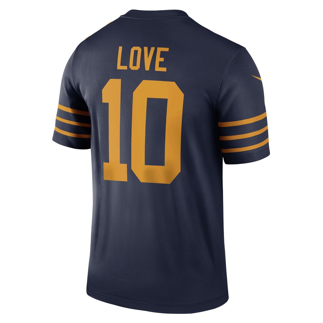 Jordan Love Green Bay Packers Nike The 1923 Classic Legend Player Dri-FIT Top - Navy NFL Fan Gear Popular Style