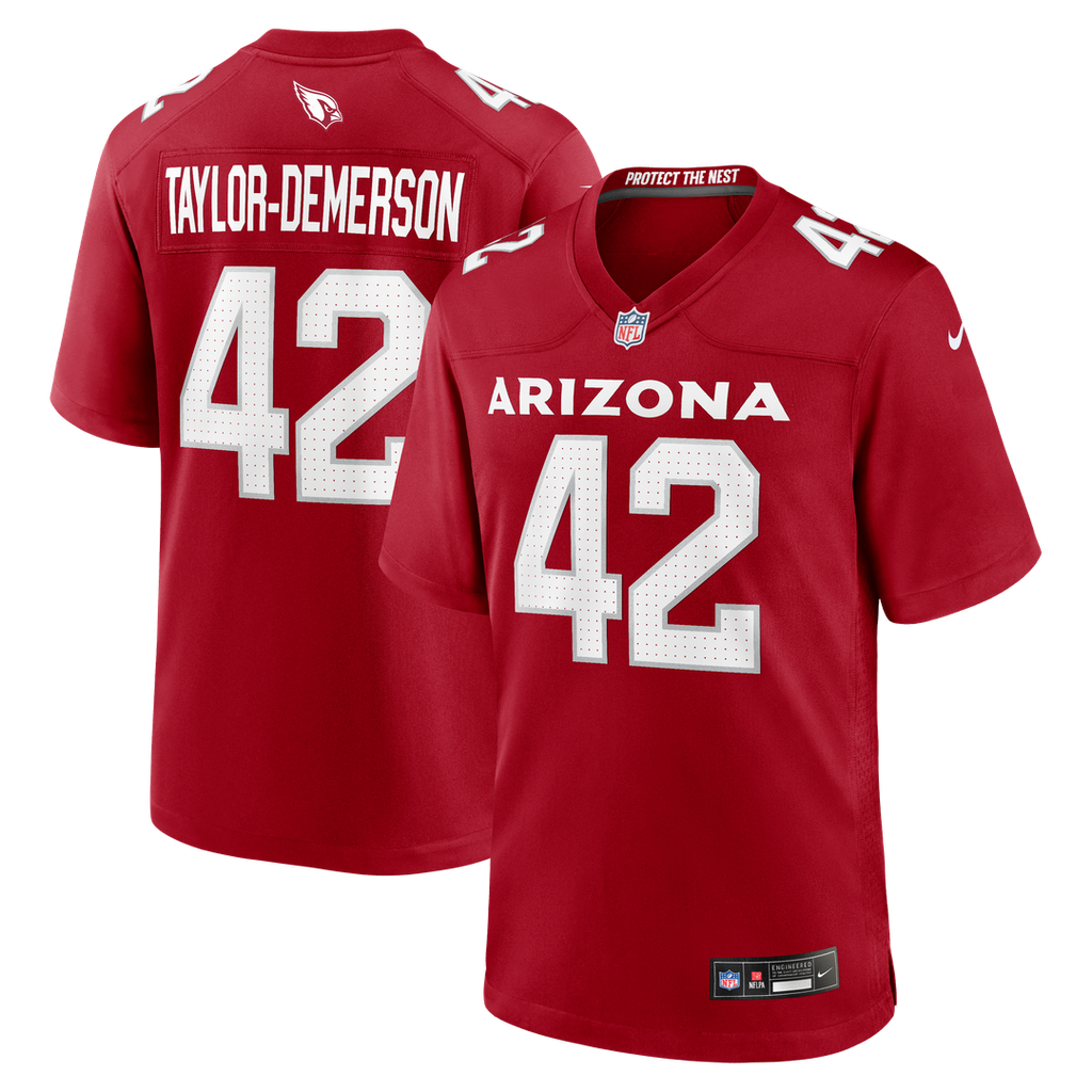 Dadrion Taylor-Demerson Arizona Cardinals Nike Team Game Jersey - Cardinal Official NFL Team Apparel Football Fan Gear
