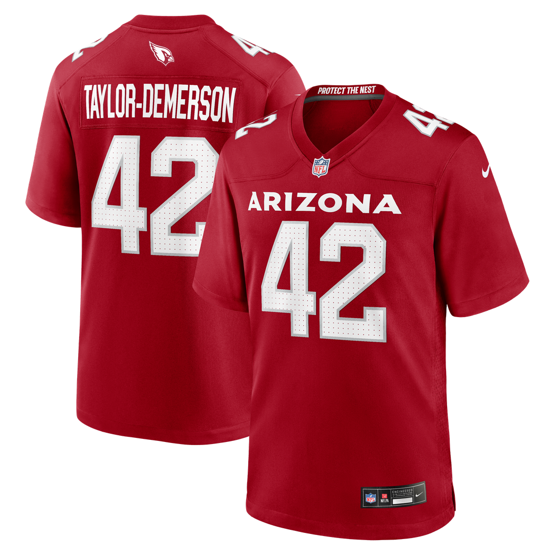 Dadrion Taylor-Demerson Arizona Cardinals Nike Team Game Jersey - Cardinal Official NFL Team Apparel Football Fan Gear