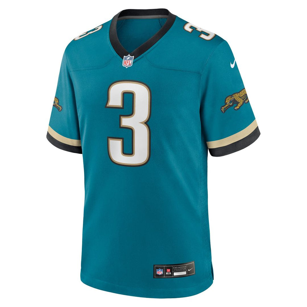 Jakobi Meyers Jacksonville Jaguars Nike Alternate 2 Prowler Throwback Game Jersey - Teal Official NFL Team Apparel Football Fan Gear