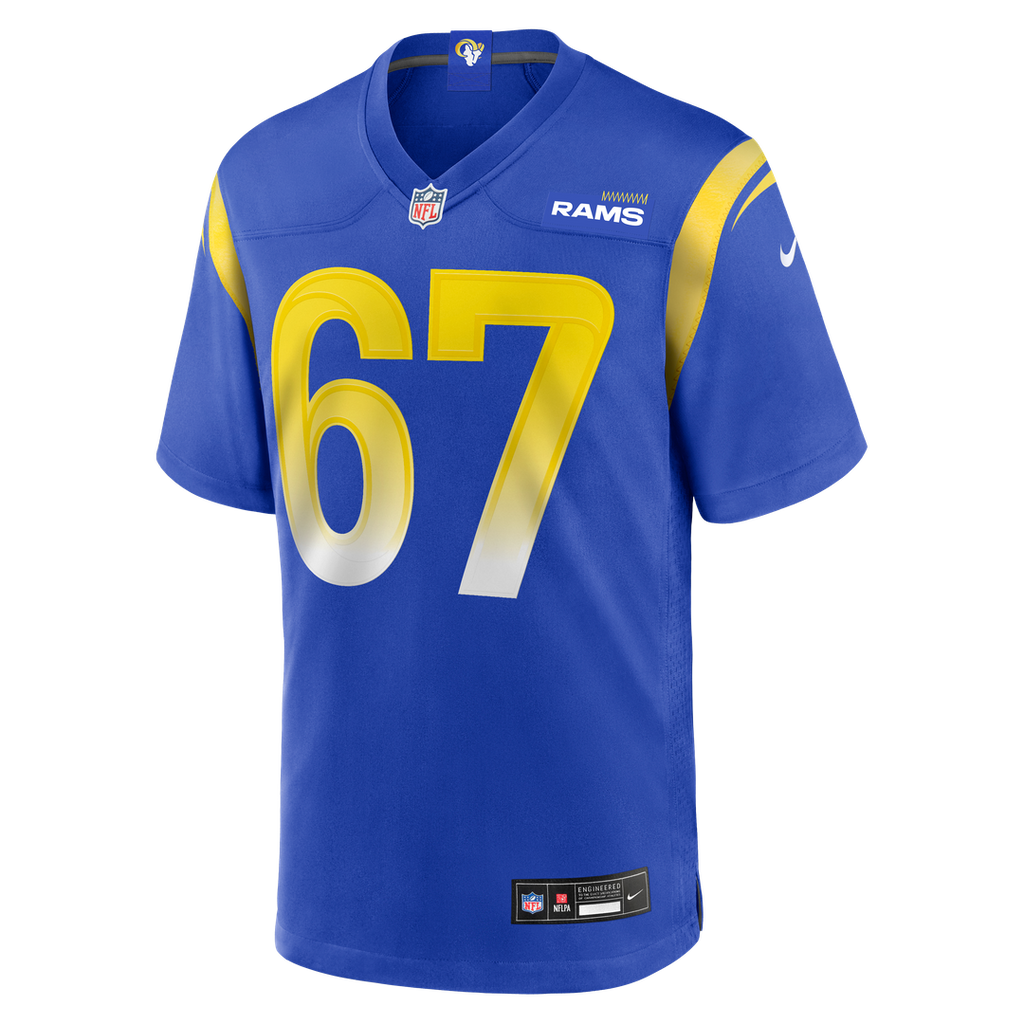Justin Dedich Los Angeles Rams Nike Game Jersey - Royal Official NFL Team Apparel Football Fan Gear