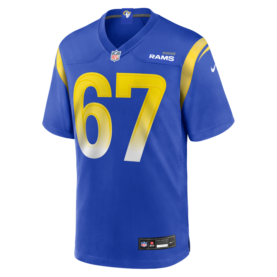 Justin Dedich Los Angeles Rams Nike Game Jersey - Royal Official NFL Team Apparel Football Fan Gear