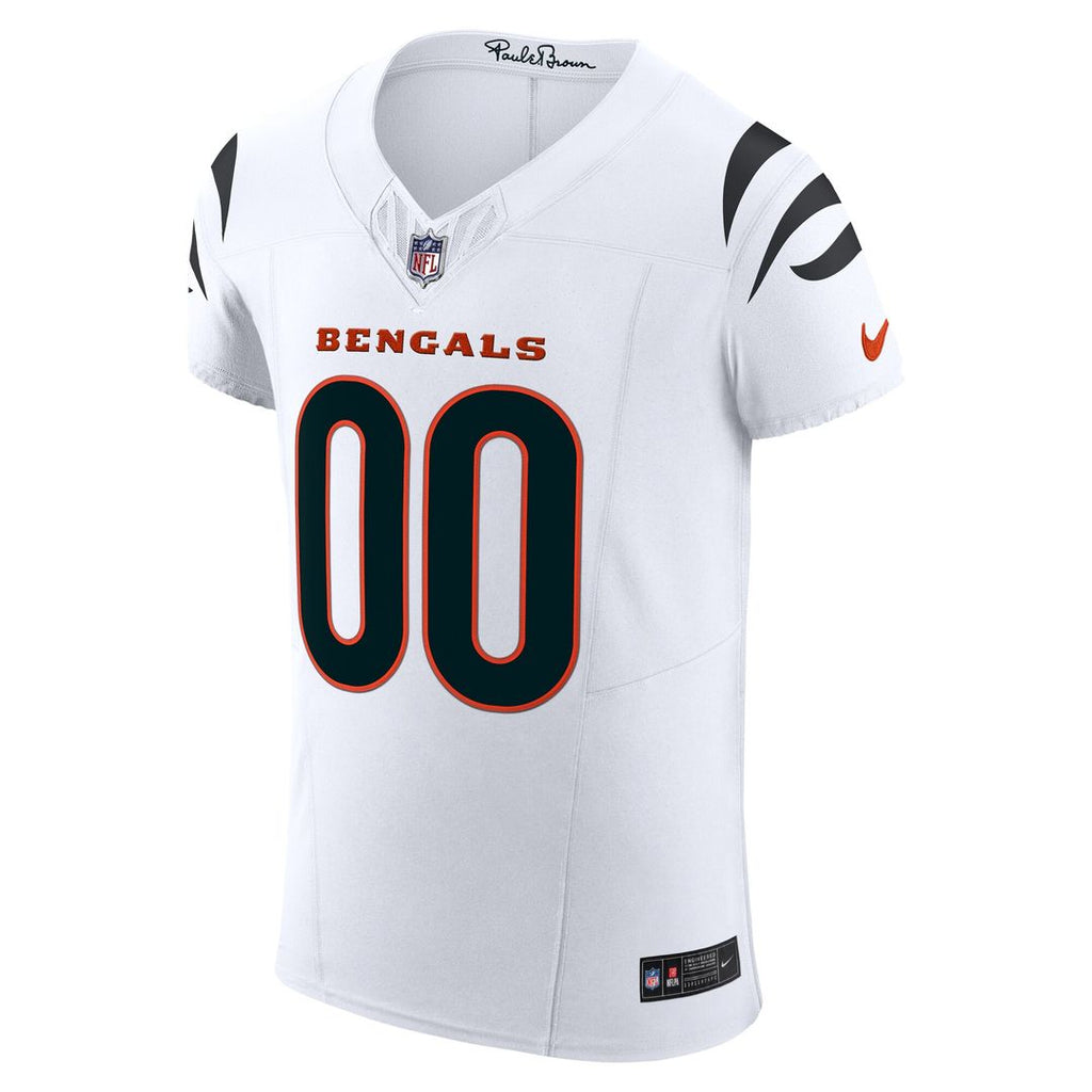 Cincinnati Bengals Nike Vapor F.U.S.E. Elite Custom Jersey - White Official NFL Team Apparel Football Fan Gear