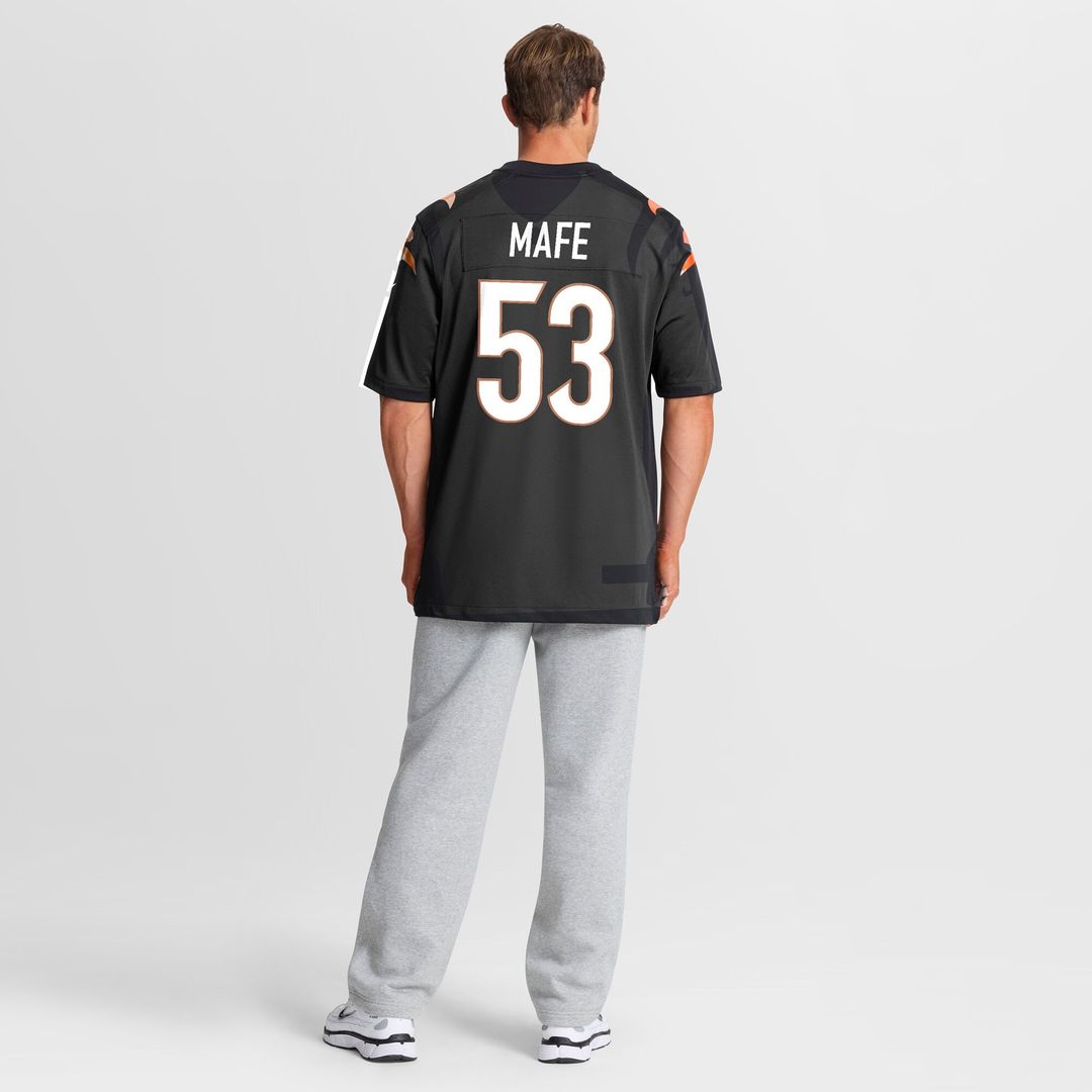 Boye Mafe Cincinnati Bengals Nike Team Game Jersey - Black Official NFL Team Apparel Football Fan Gear