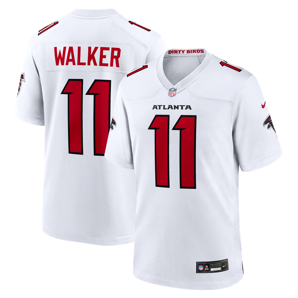Jalon Walker Atlanta Falcons Nike Game Jersey - White Official NFL Team Apparel Football Fan Gear