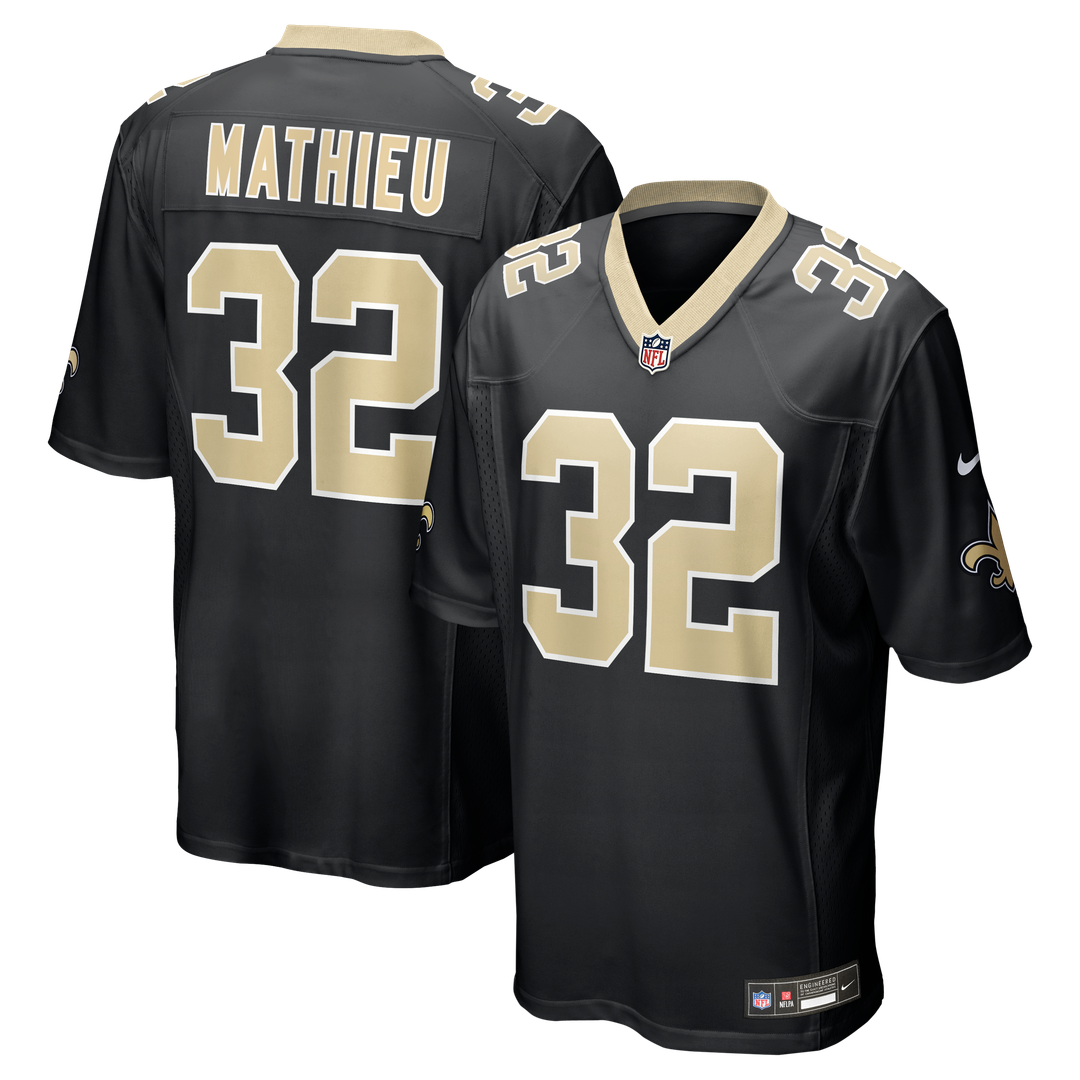 Tyrann Mathieu New Orleans Saints Nike Game Jersey - Black Official NFL Team Apparel Football Fan Gear