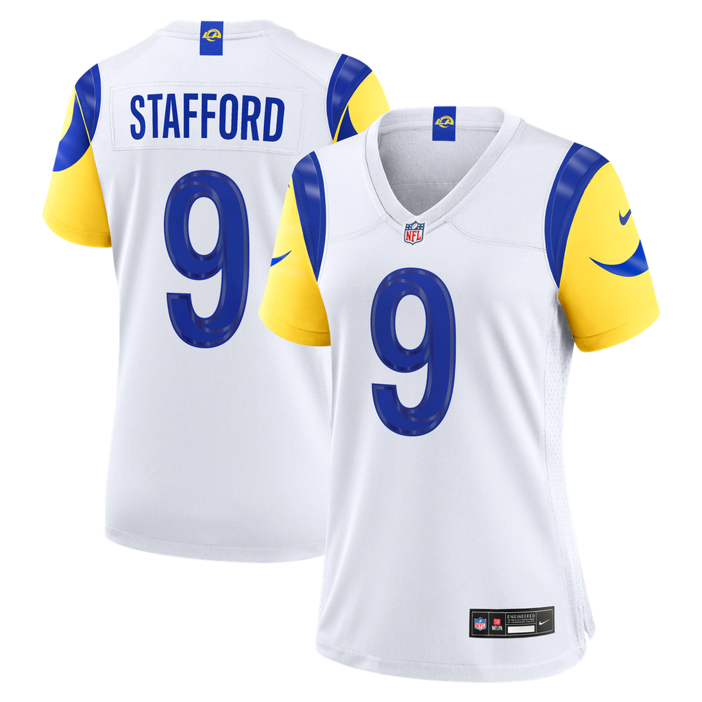 Matthew Stafford Los Angeles Rams Nike Women's Game Jersey - White Official NFL Team Apparel Football Fan Gear