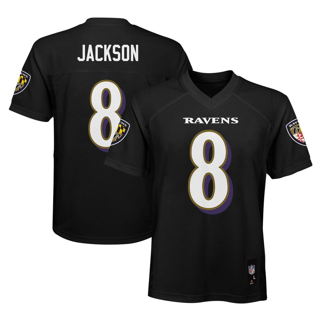 Lamar Jackson Baltimore Ravens Preschool Replica Player Jersey - Black Official NFL Team Apparel Football Fan Gear