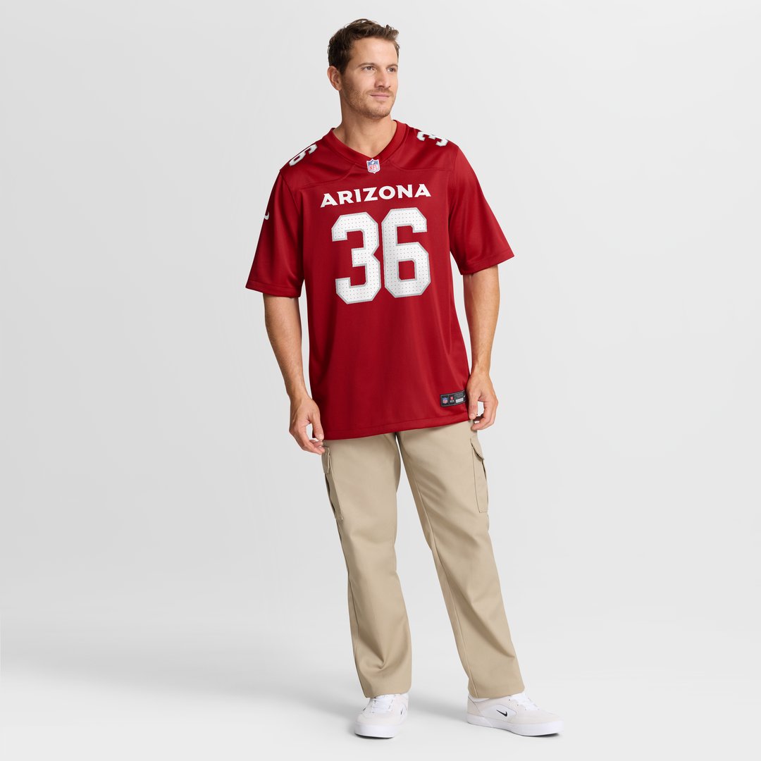 Kitan Crawford Arizona Cardinals Nike Team Game Jersey - Cardinal Official NFL Team Apparel Football Fan Gear