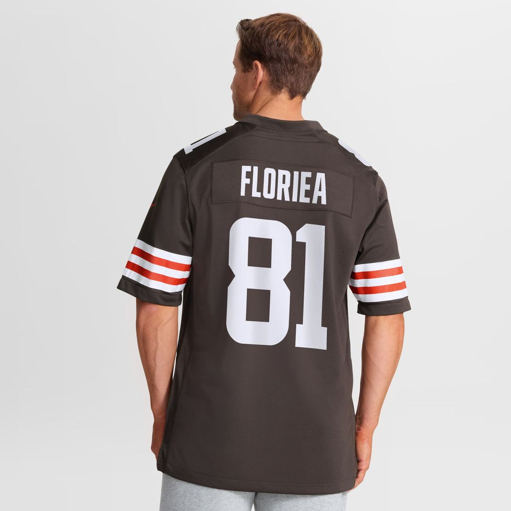 Luke Floriea Cleveland Browns Nike Team Game Jersey - Brown Official NFL Team Apparel Football Fan Gear