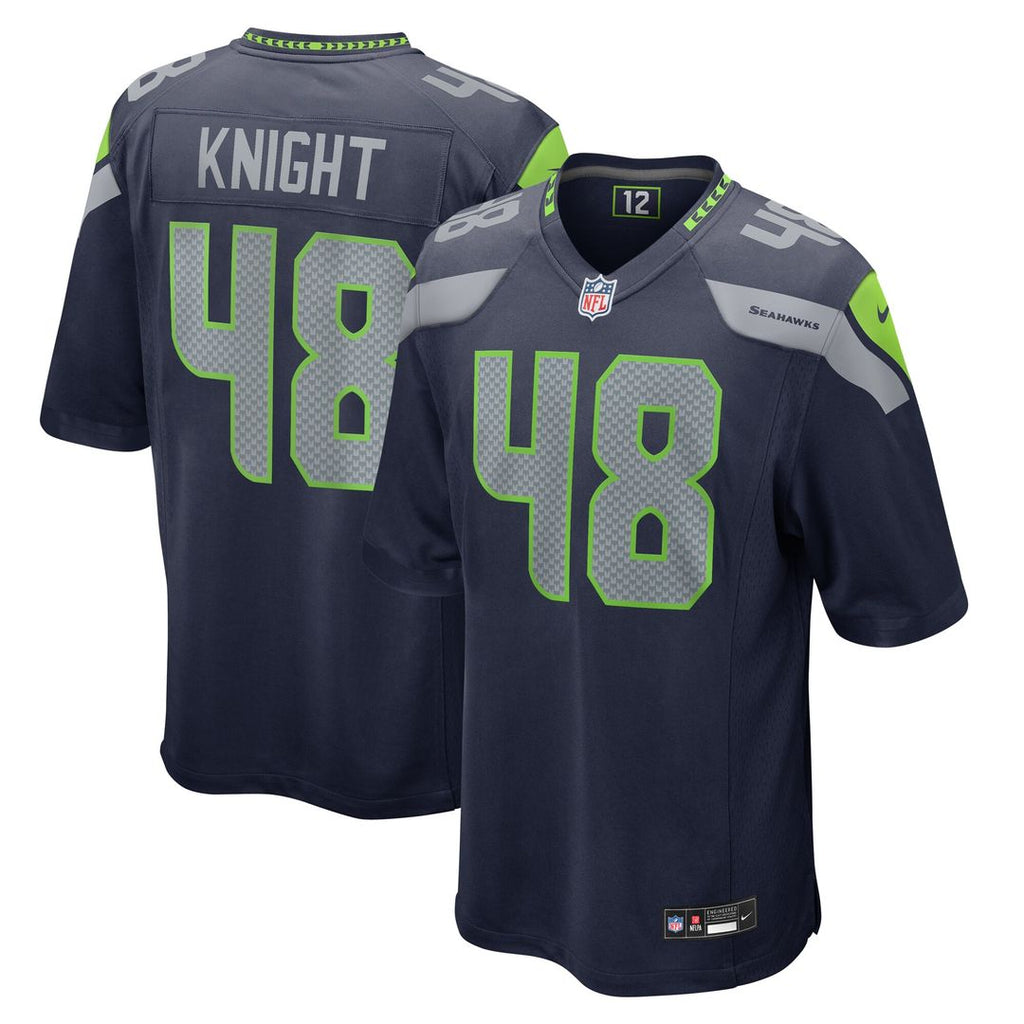 Tyrice Knight Seattle Seahawks Nike Game Jersey - College Navy Official NFL Team Apparel Football Fan Gear