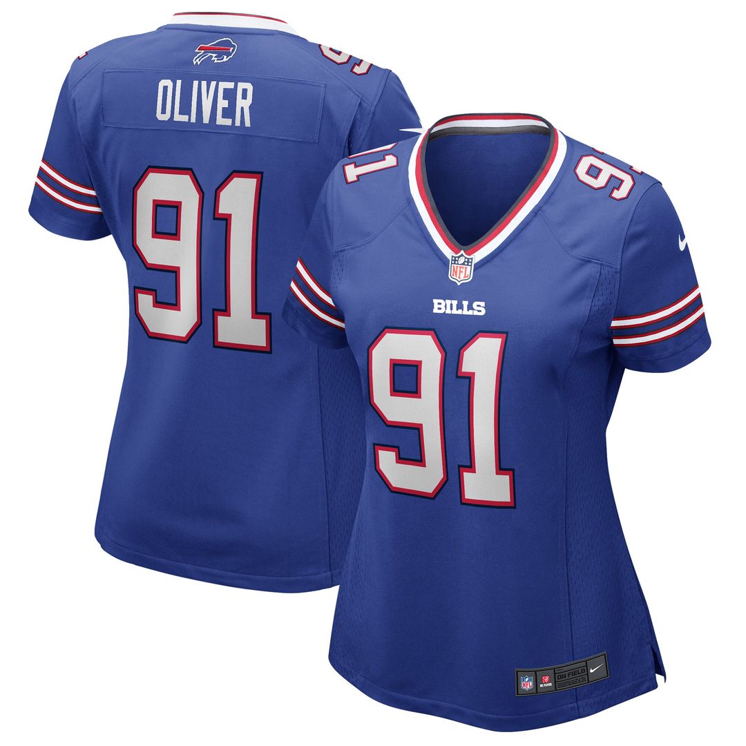 Ed Oliver Buffalo Bills Nike Women's Game Jersey - Royal Official NFL Team Apparel Football Fan Gear