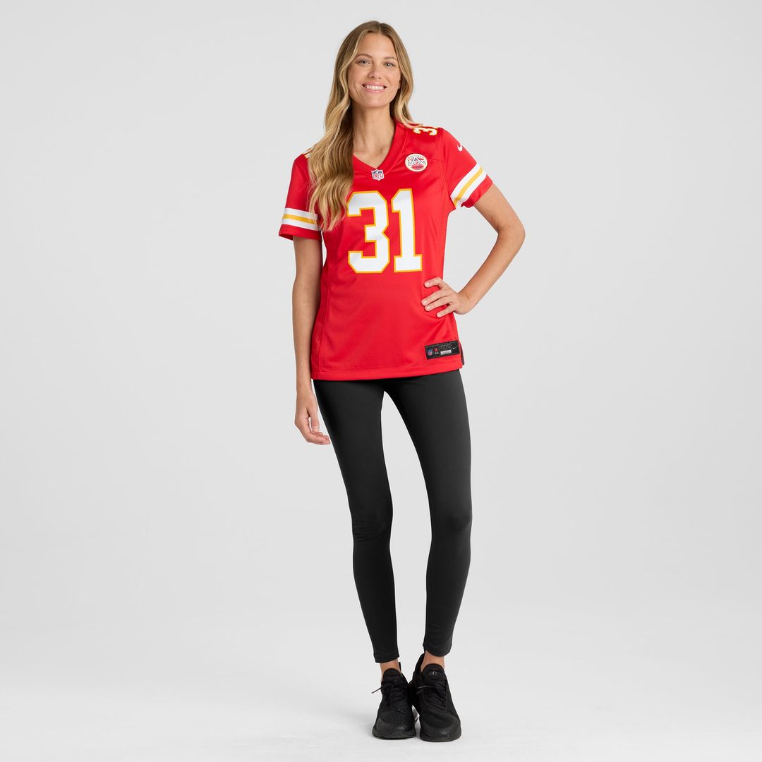 Priest Holmes Kansas City Chiefs Nike Women's Game Retired Player Jersey - Red Official NFL Team Apparel Football Fan Gear