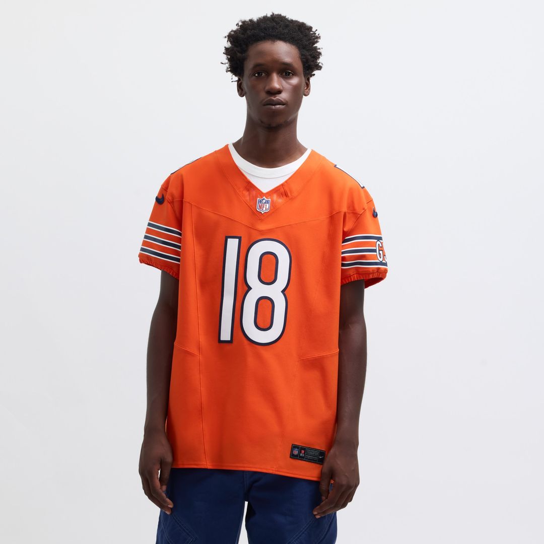 Caleb Williams Chicago Bears Nike Alternate Vapor F.U.S.E. Elite Jersey - Orange Official NFL Team Apparel Football Fan Gear