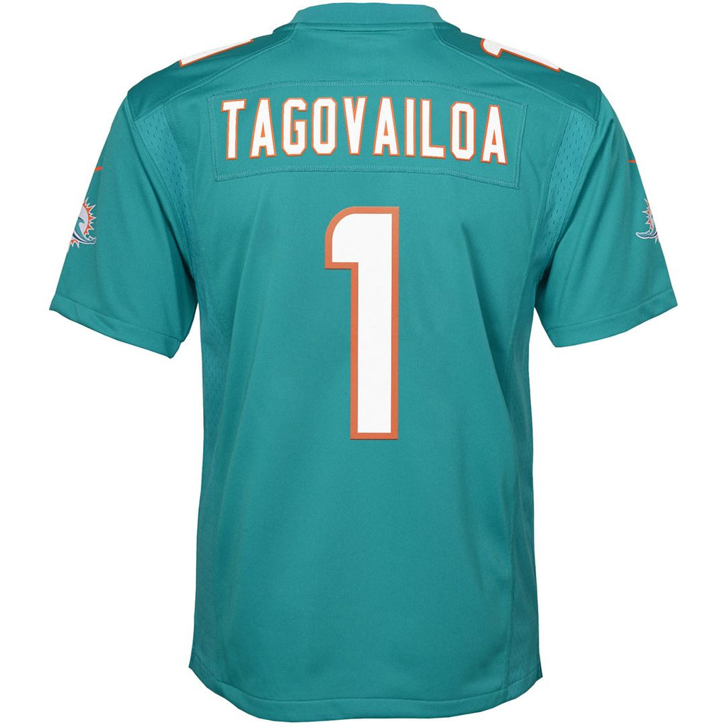 Tua Tagovailoa Miami Dolphins Nike Youth Game Jersey - Aqua Official NFL Team Apparel Football Fan Gear