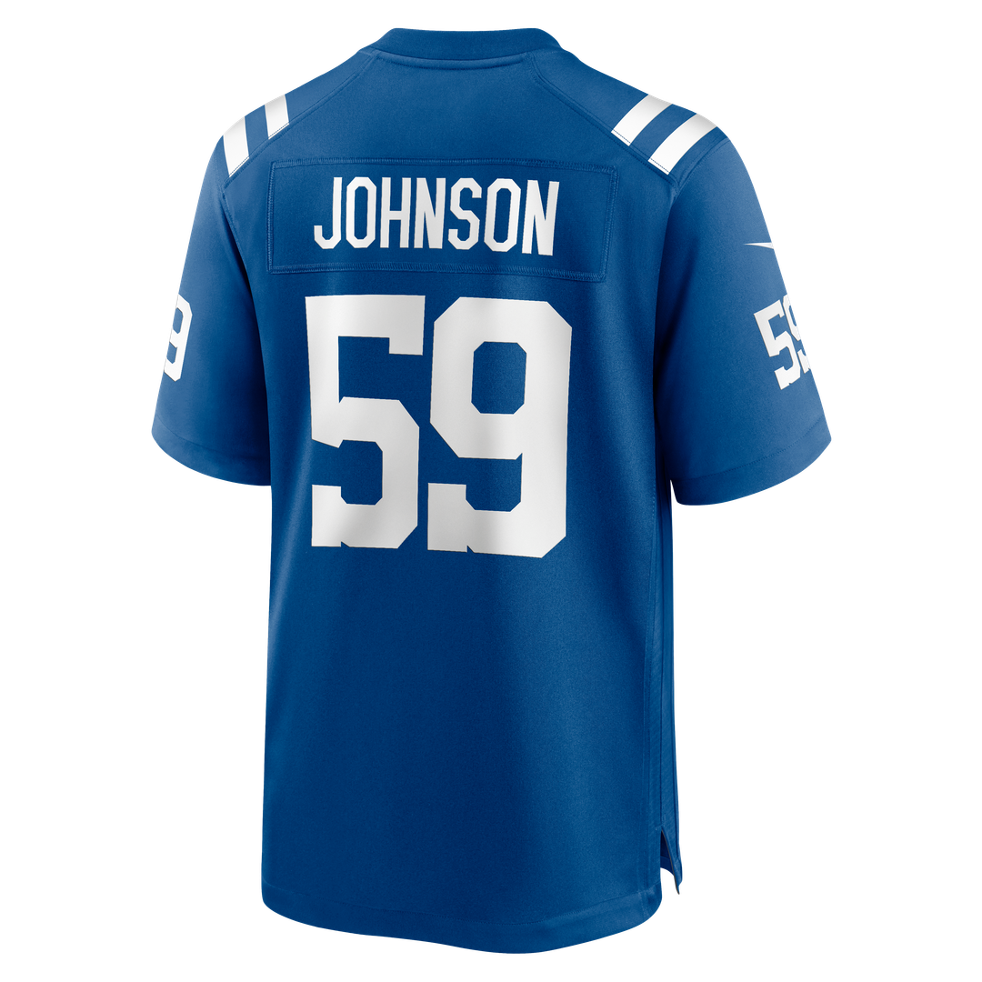 Buddy Johnson Indianapolis Colts Nike Team Game Jersey - Royal Official NFL Team Apparel Football Fan Gear