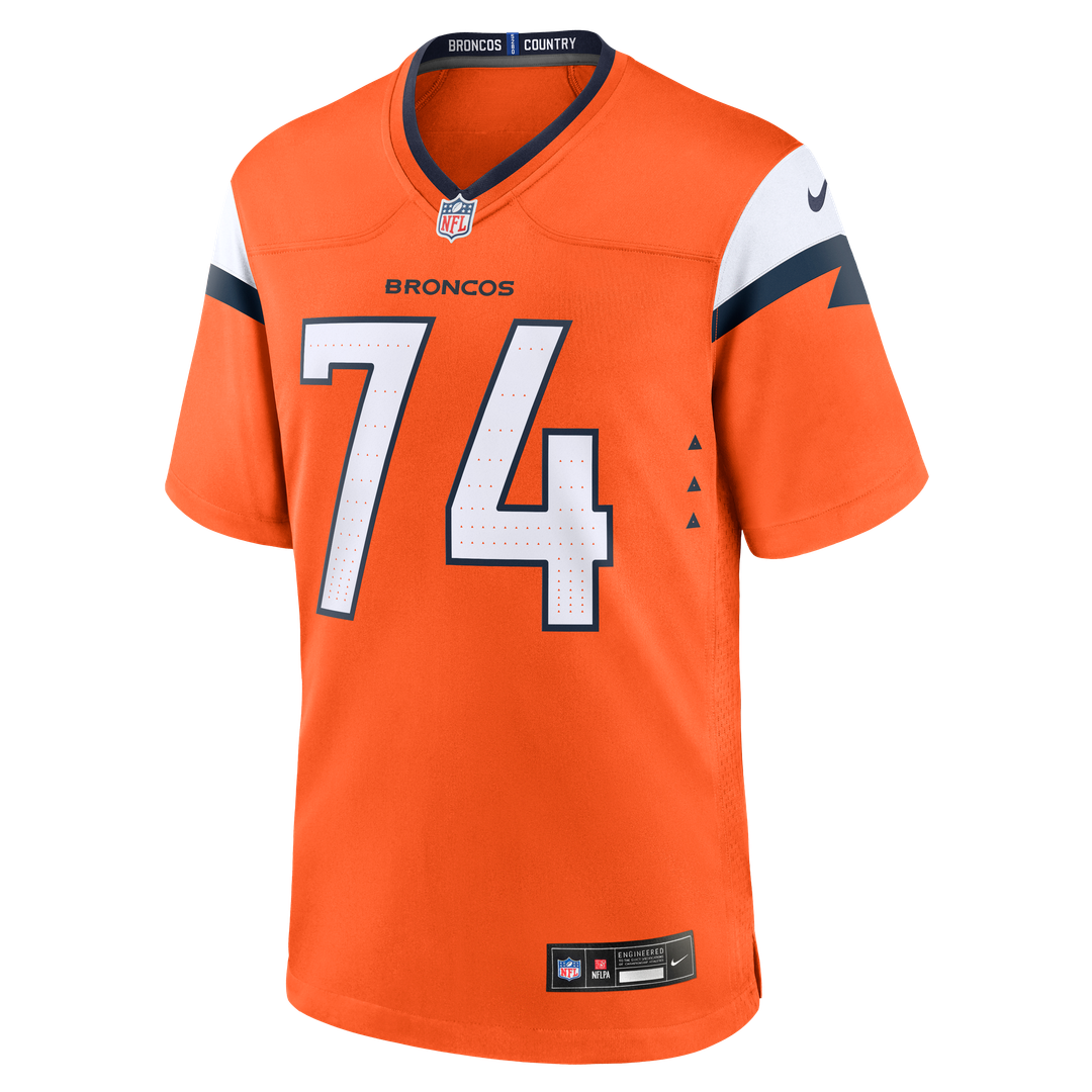 Ben Powers Denver Broncos Nike Team Game Jersey - Orange Official NFL Team Apparel Football Fan Gear