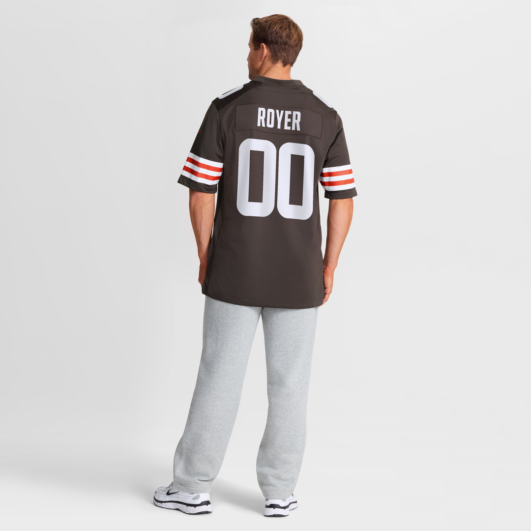 Joe Royer Cleveland Browns Nike Game Jersey - Brown Official NFL Team Apparel Football Fan Gear
