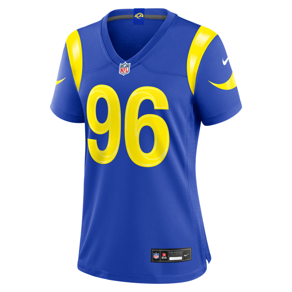 Tim Keenan III Los Angeles Rams Nike Women's Team Game Jersey - Royal Official NFL Team Apparel Football Fan Gear