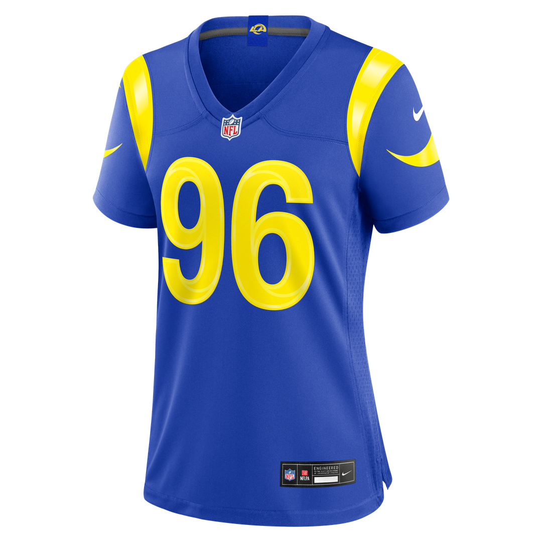 Tim Keenan III Los Angeles Rams Nike Women's Team Game Jersey - Royal Official NFL Team Apparel Football Fan Gear