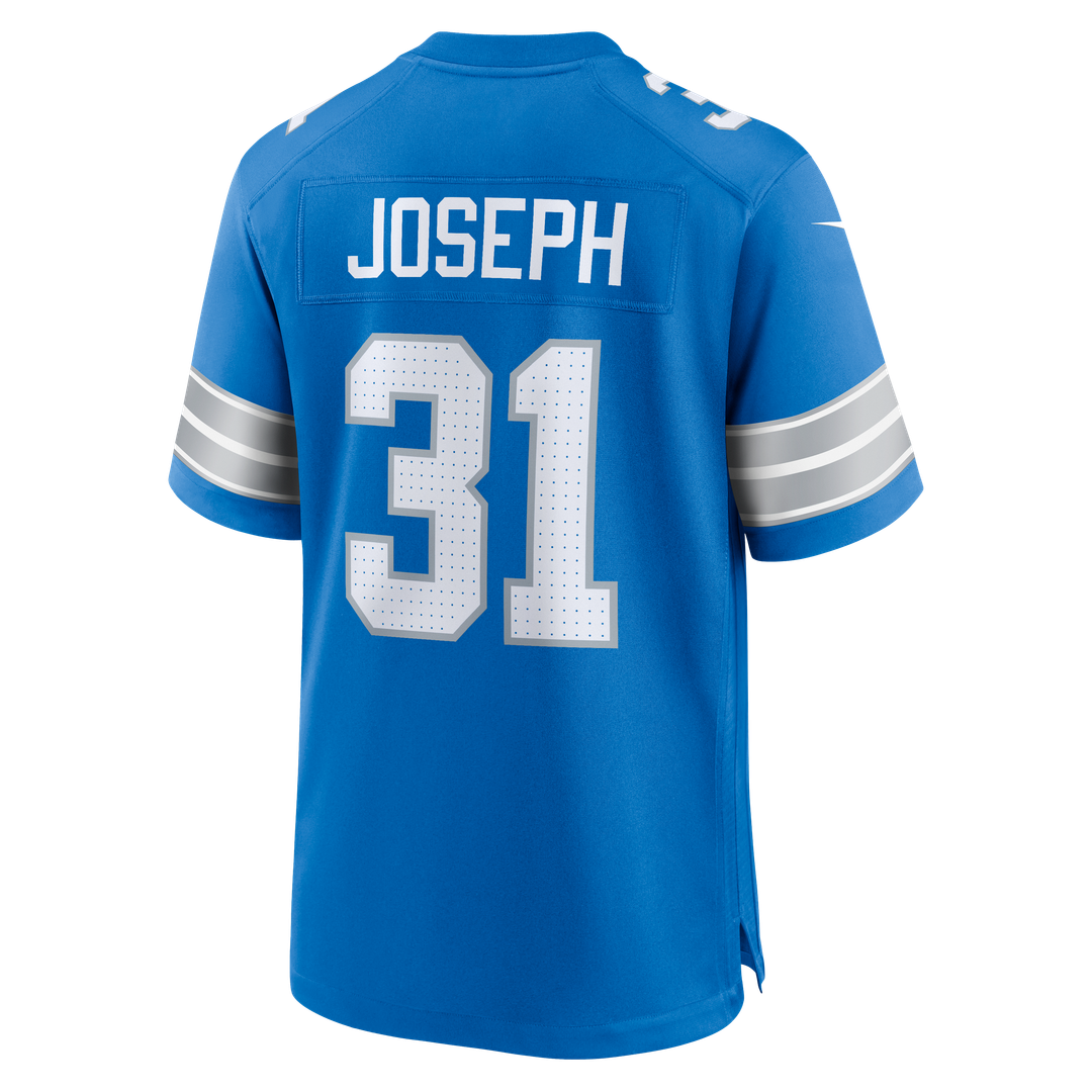 Kerby Joseph Detroit Lions Nike Team Game Jersey - Blue Official NFL Team Apparel Football Fan Gear