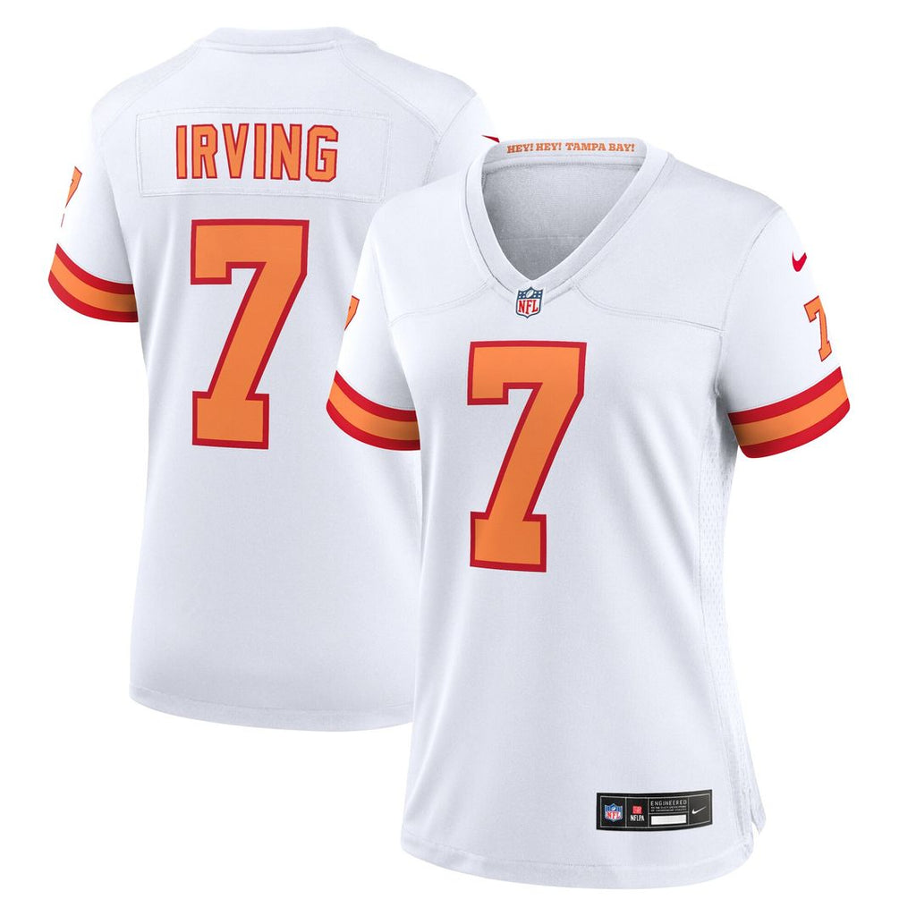 Bucky Irving '76 Tampa Bay Buccaneers Nike Women's Game Jersey - White Official NFL Team Apparel Football Fan Gear