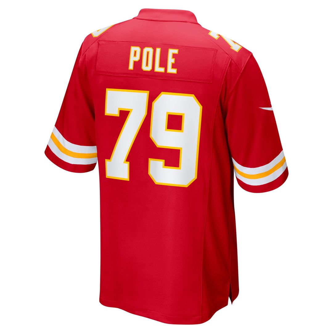 Esa Pole Kansas City Chiefs Nike Team Game Jersey - Red Official NFL Team Apparel Football Fan Gear