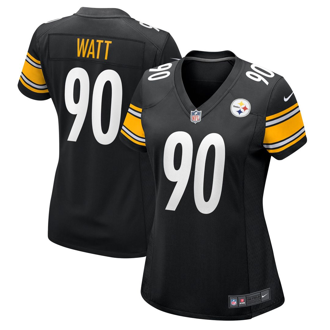 T.J. Watt Pittsburgh Steelers Nike Women's Team Game Jersey - Black Official NFL Team Apparel Football Fan Gear