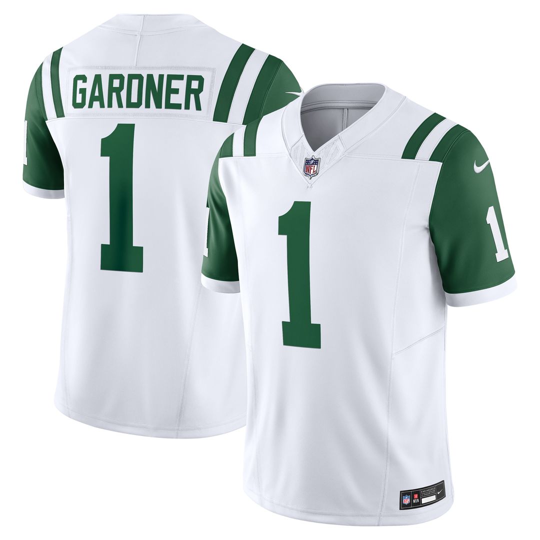 Ahmad Sauce Gardner New York Jets Nike Classic Alternate Vapor F.U.S.E. Limited Jersey - White Official NFL Team Apparel Football Fan Gear