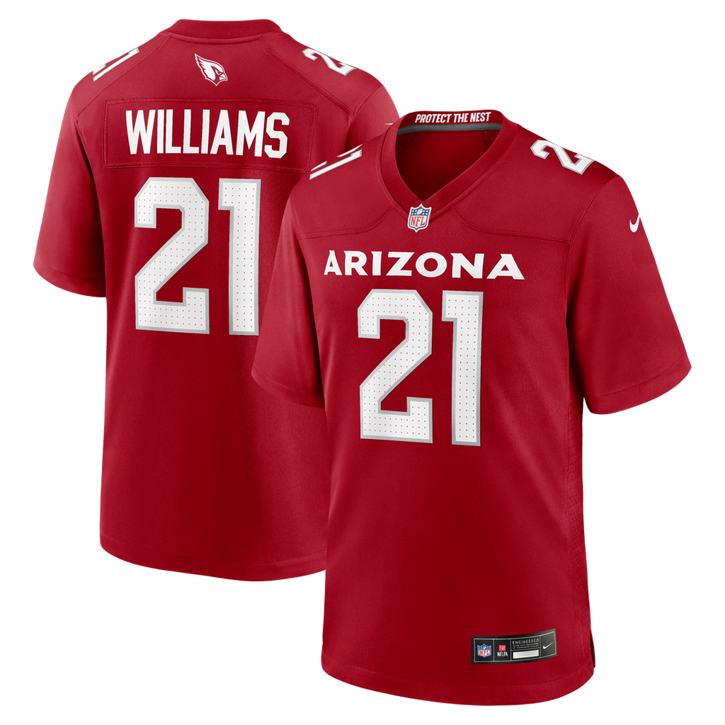 Garrett Williams Arizona Cardinals Nike Game Jersey - Cardinal Official NFL Team Apparel Football Fan Gear