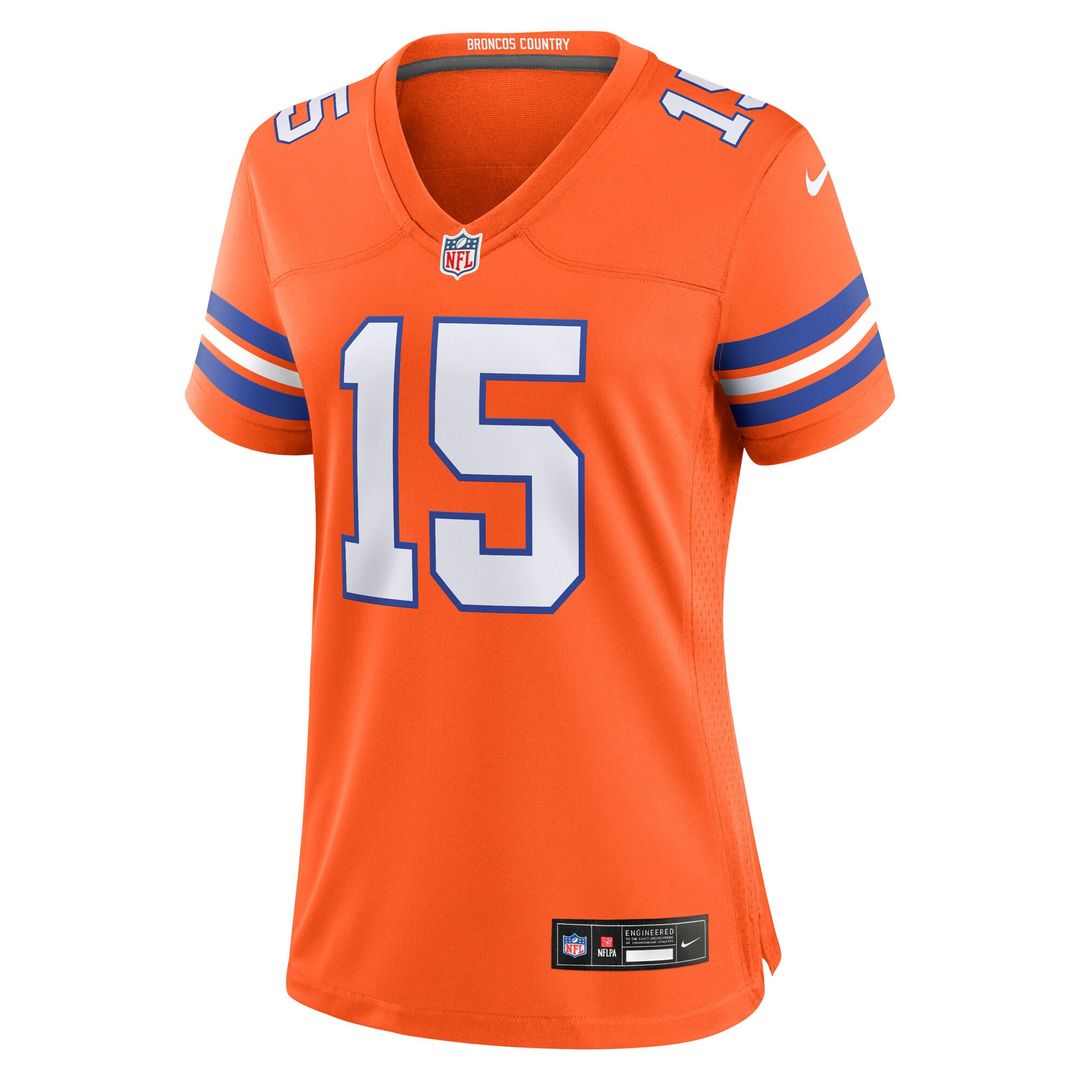 Nik Bonitto Denver Broncos Nike Women's Alternate 2 Mile High Collection 1977 Throwback Game Jersey - Orange Official NFL Team Apparel Football Fan Ge