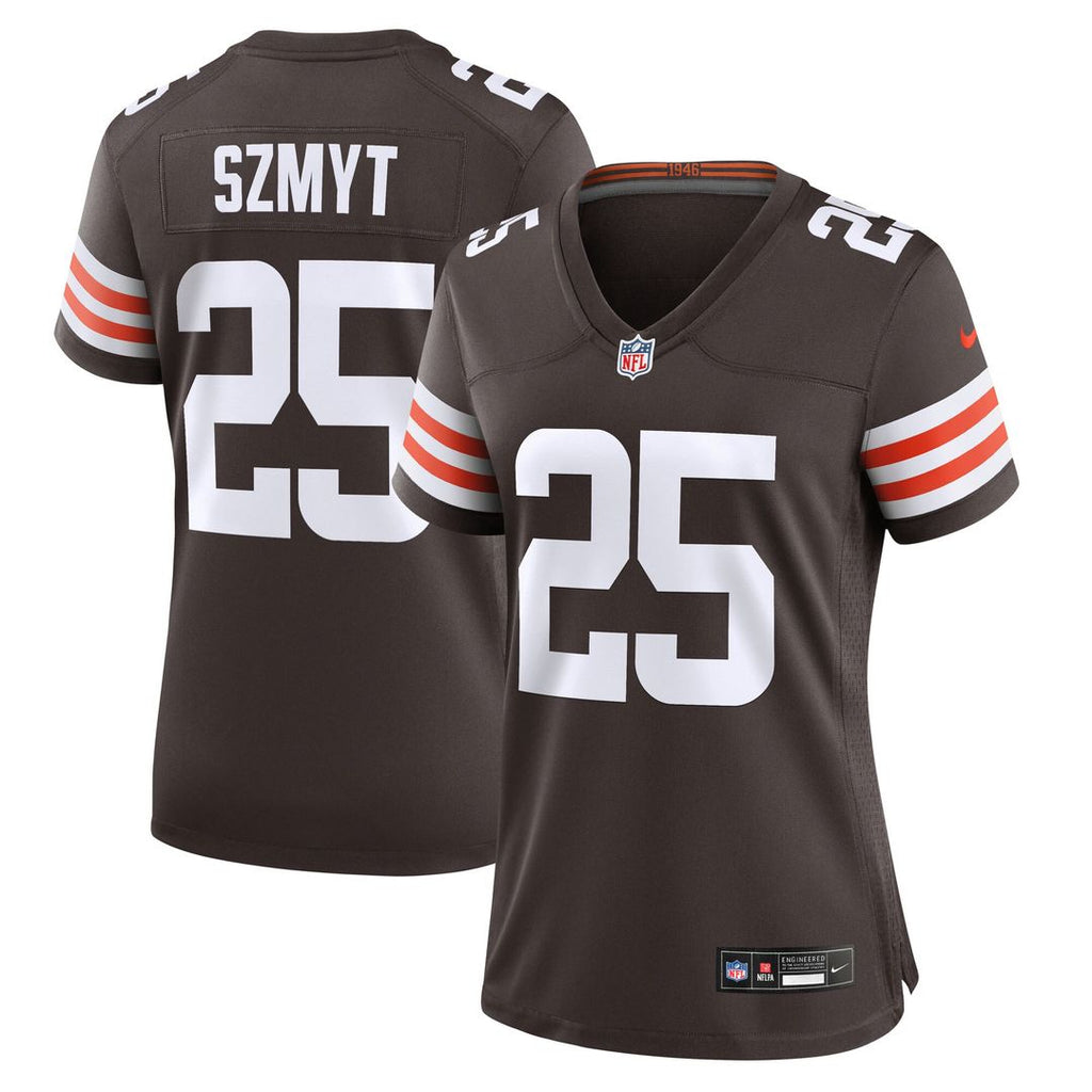 Andre Szmyt Cleveland Browns Nike Women's Team Game Jersey - Brown Official NFL Team Apparel Football Fan Gear